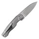 Нож складной Boker Plus Aluma (длина 220 мм, лезвие 91 мм), серый