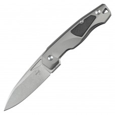 Ніж складаний Boker Plus Aluma (довжина 220 мм, лезо 91 мм), сірий