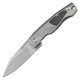 Нож складной Boker Plus Aluma (длина 220 мм, лезвие 91 мм), серый