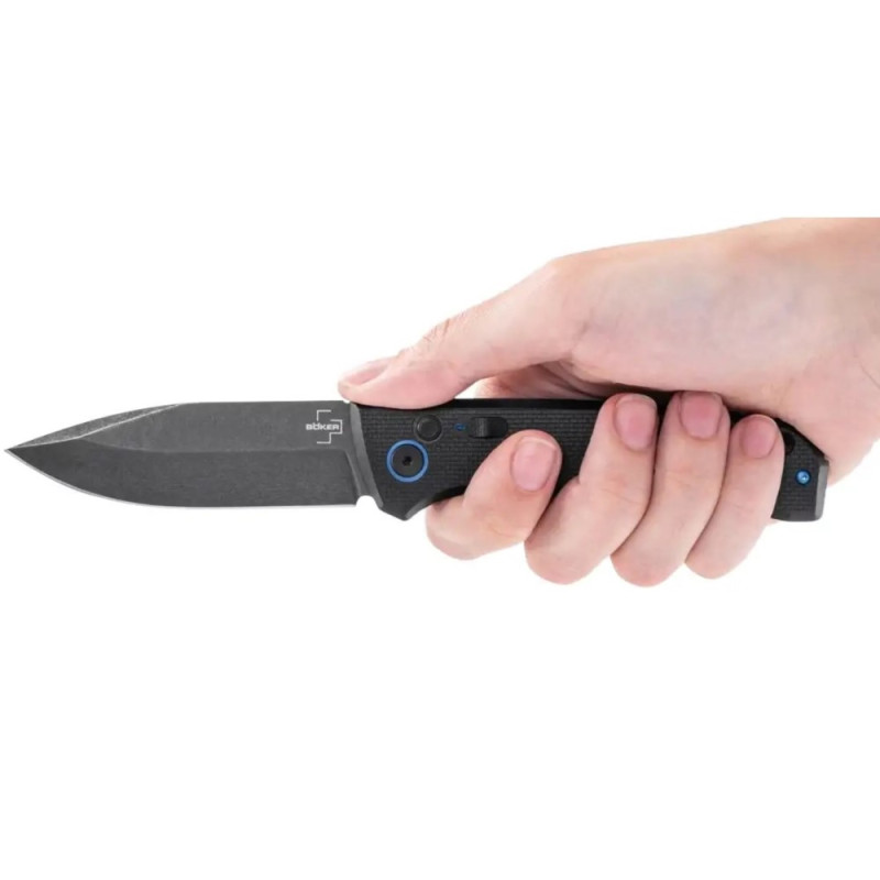 Ніж складаний Boker Plus FRND (довжина 200 мм, лезо 85 мм, чорне), чорний