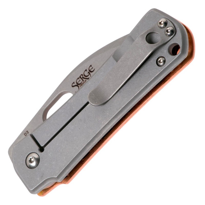 Нож складной Boker Plus Gust Copper (длина 167 мм, лезвие 73 мм), медный