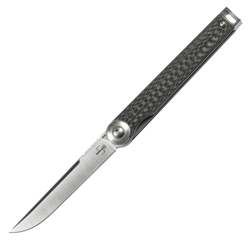 Нож складной Boker Plus Kaizen Carbon (длина 180 мм, лезвие 75 мм), карбон