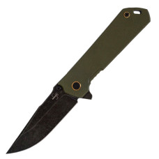 Ніж складаний Boker Plus Kihon Assisted (довжина 199 мм, лезо 85 мм, чорне), оливковий