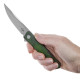 Нож складной Boker Plus Kwaiken Mini LE (длина 185 мм, лезвие 77 мм), зеленый