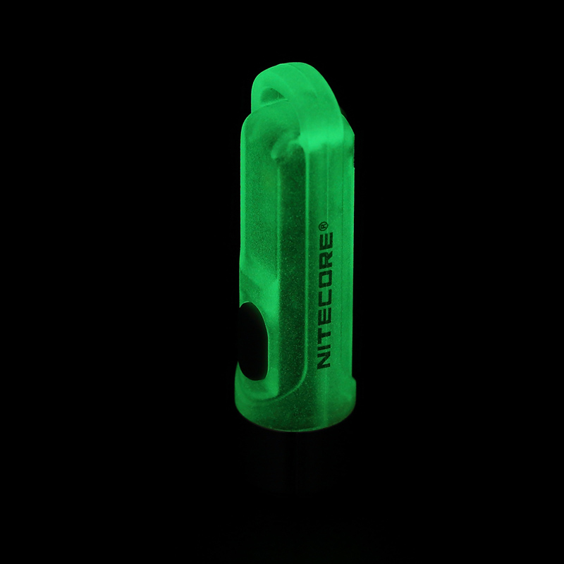 Ліхтар наключний Nitecore TIKI GITD (Osram P8+UV, 300 люмен, 7 режимів, USB-С), люмінесцентний