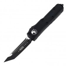 Ніж автоматичний Microtech UTX-85 Tanto Point Tactical (довжина: 191 мм, лезо: 79 мм), чорний