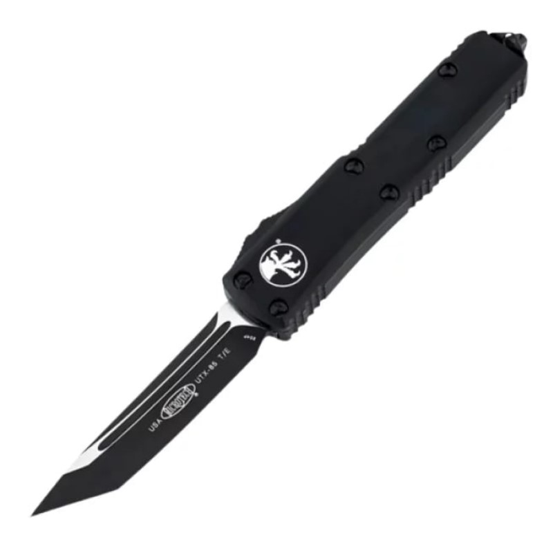 Ніж автоматичний Microtech UTX-85 Tanto Point Tactical (довжина: 191 мм, лезо: 79 мм), чорний
