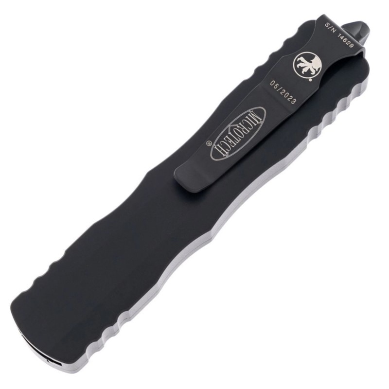 Ніж автоматичний Microtech Dirac Double Edge Tactical напівсерейтор (довжина: 184 мм, лезо: 74 мм)
