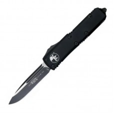 Ніж автоматичний Microtech UTX-85 Drop Point Tactical (довжина: 190 мм, лезо: 80 мм), чорний