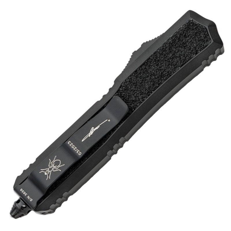 Ніж автоматичний Microtech Makora Double Edge BB Tactical (довжина 215 мм, лезо 82 мм), чорний