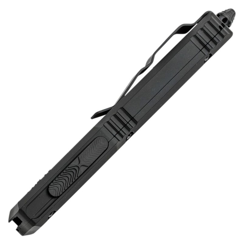 Ніж автоматичний Microtech Makora Double Edge BB Tactical (довжина 215 мм, лезо 82 мм), чорний