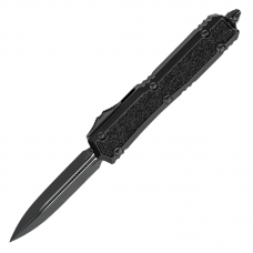 Ніж автоматичний Microtech Makora Double Edge BB Tactical (довжина 215 мм, лезо 82 мм), чорний