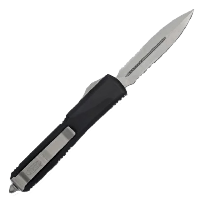 Ніж автоматичний Microtech Ultratech Double Edge напівсерейтор (довжина: 212 мм, лезо: 86 мм)