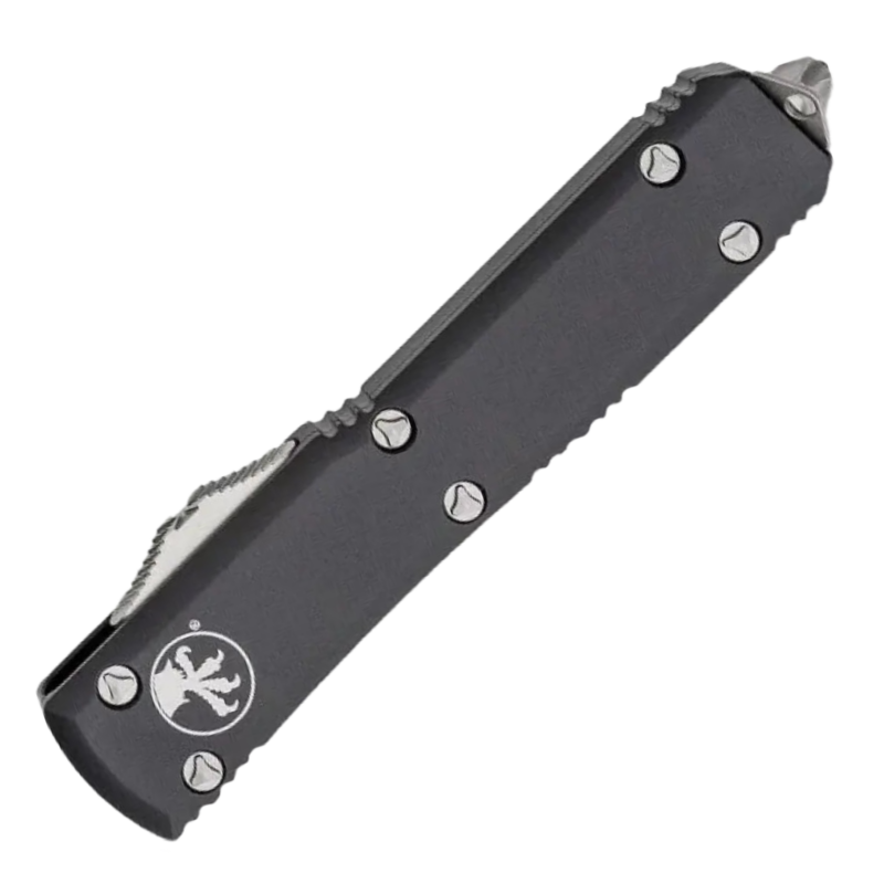 Ніж автоматичний Microtech Ultratech Bayonet Stonewash (довжина: 213 мм, лезо: 86 мм), чорний