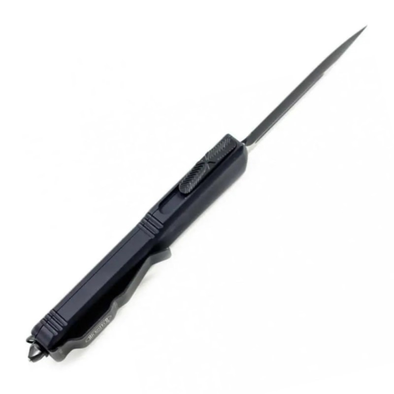 Ніж автоматичний Microtech Ultratech Double Edge Tactical (довжина: 211 мм, лезо: 88 мм), чорний