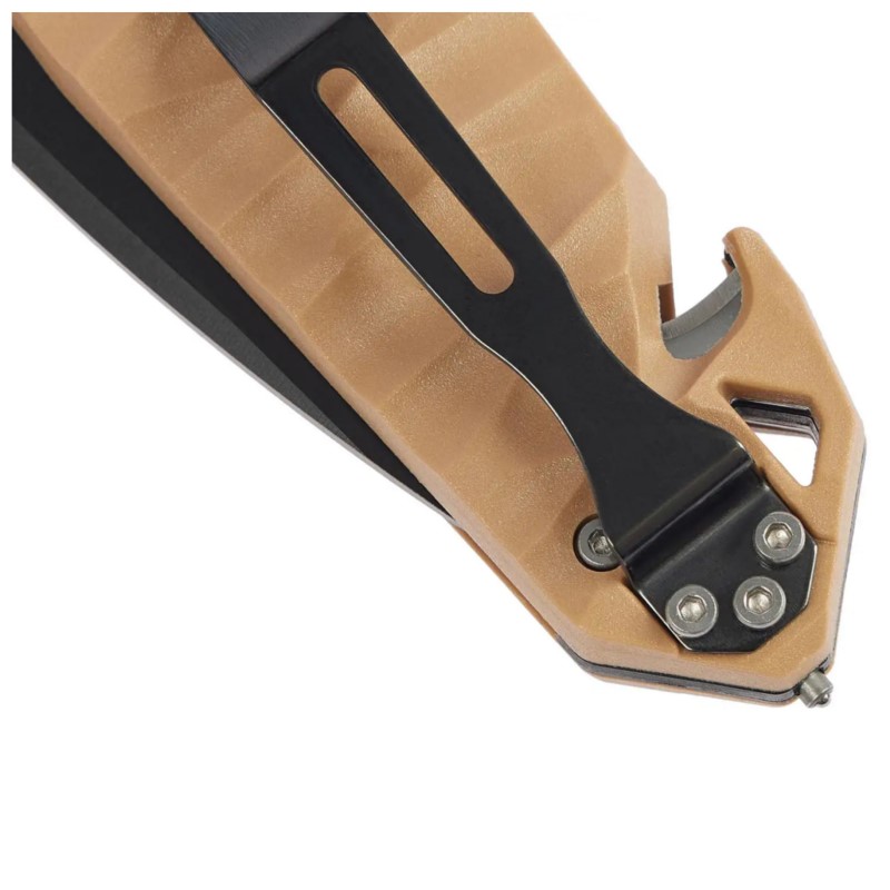 Ніж TB Outdoor CAC S200 Army Knife PA6 напівсерейтор (довжина 230 мм, лезо 85 мм), пісочний