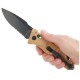 Ніж TB Outdoor CAC S200 Army Knife PA6 напівсерейтор (довжина 230 мм, лезо 85 мм), пісочний