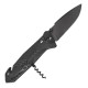 Ніж складаний TB Outdoor CAC Army Knife PA6 (довжина 230 мм, лезо 85 мм), чорний