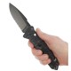 Ніж TB Outdoor CAC S200 Army Knife G10 напівсерейтор (довжина 230 мм, лезо 85 мм), чорний