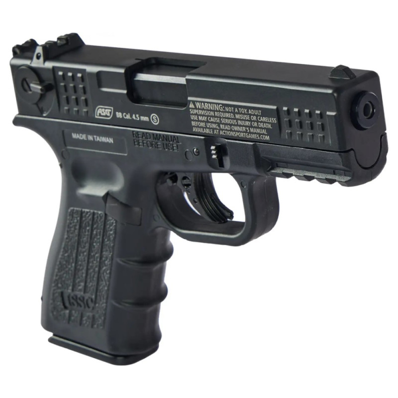 Пистолет пневматический ASG ISSC M22 Blowback (4,5mm), черный