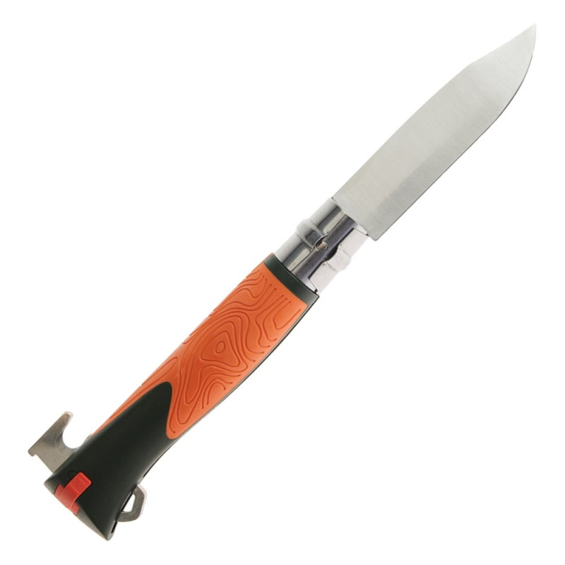 Ніж складаний, мультитул Opinel №12 Explore Tick Remover (довжина: 280 мм, 3 функції), оранжевий