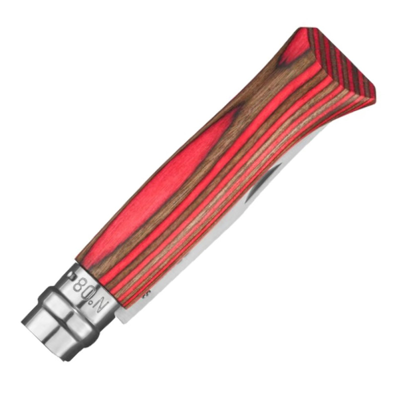 Ніж складаний Opinel №8 Laminated (довжина: 190мм, лезо: 85мм), червоний