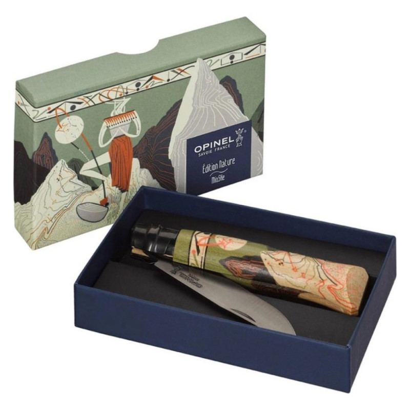 Ніж складаний Opinel №8 LE Nature by Mioshe (довжина: 190мм, лезо: 85мм)