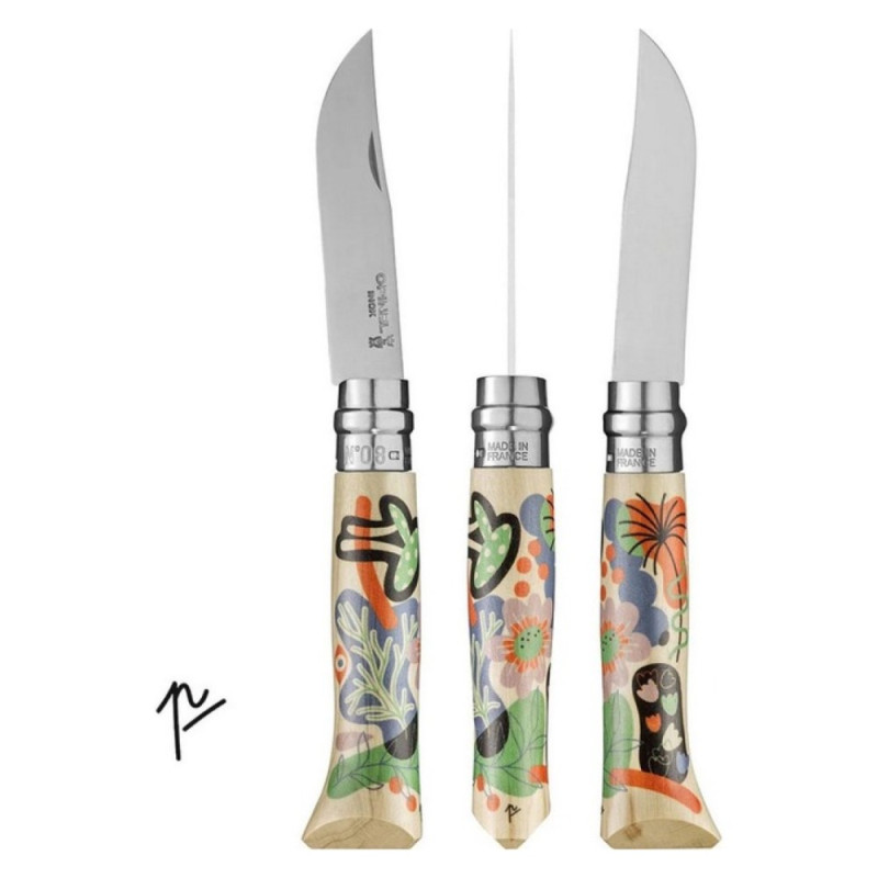 Ніж складаний Opinel №8 LE Nature by Perrine Honore (довжина: 190мм, лезо: 85мм)