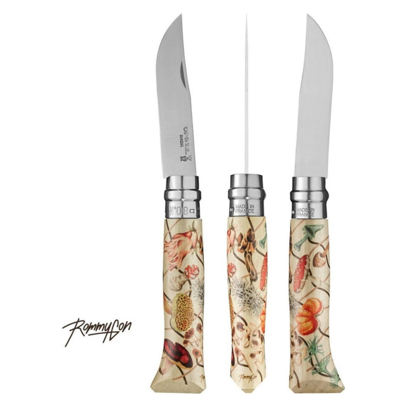 Ніж складаний Opinel №8 LE Nature by Rommy Gonzalez (довжина: 190мм, лезо: 85мм)