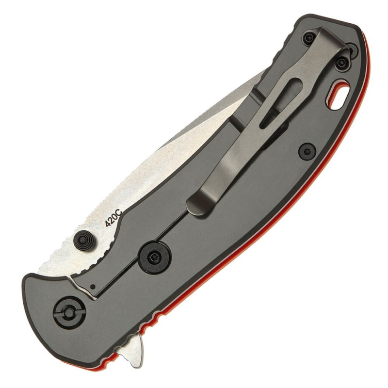 Ніж складаний SKIF Sturdy II SW (довжина: 220мм, лезо: 95мм), оранжевий