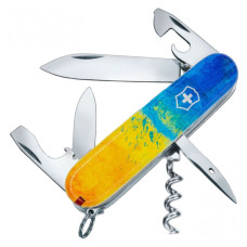 Ніж складаний, мультитул Victorinox Spartan UKRAINE (91мм, 12 функцій), жовто-синій 13603.7_T3100p