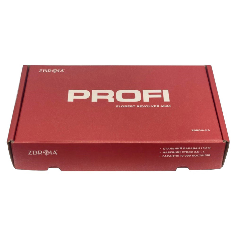 Револьвер під патрон Флобера PROFI (2.5", 4.0мм), ворон-пластик