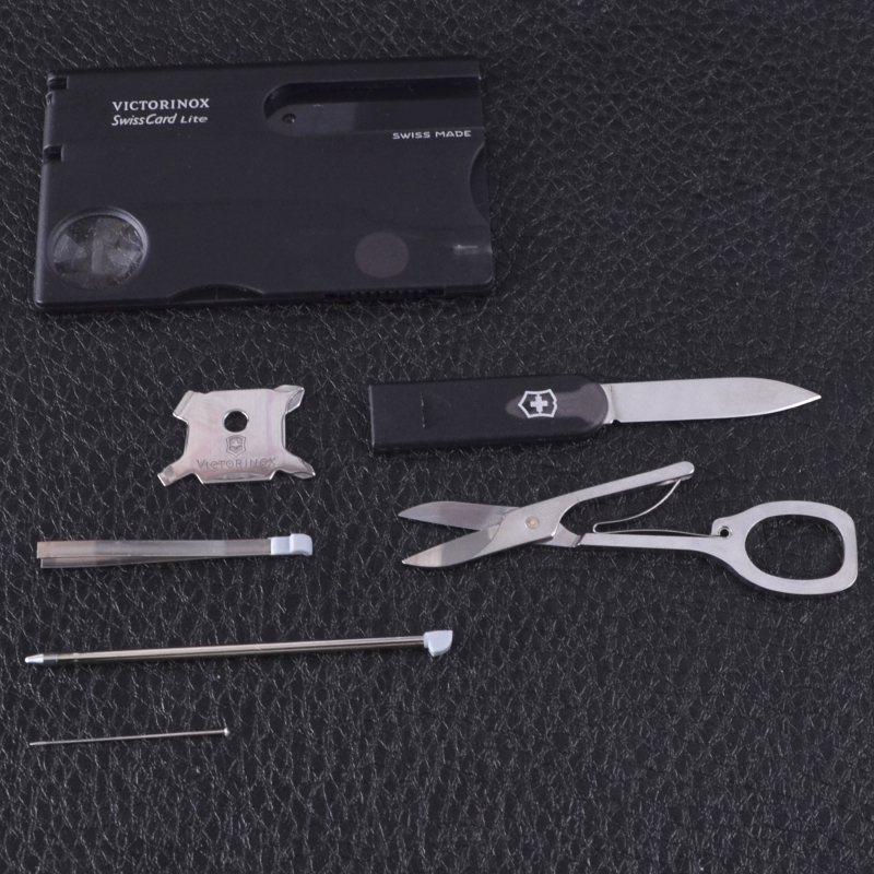 Набор Victorinox Swisscard Lite (82х54х4мм, 13 функций), черный 0.7333.T3