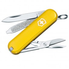 Ніж складаний, мультитул Victorinox Classic SD (58мм, 7 функцій), жовтий 0.6223.8