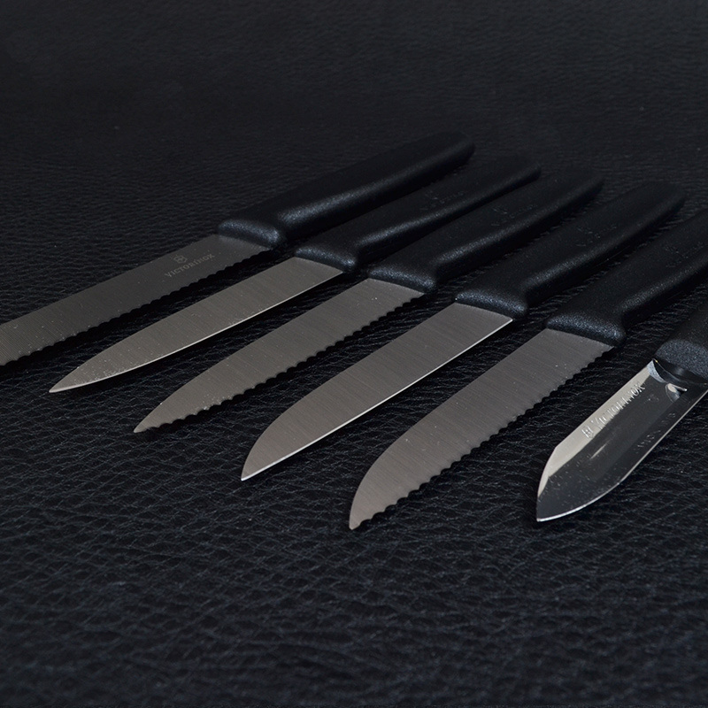 Набір кухонних ножів Victorinox (6 предметів), чорний 5.1113.6