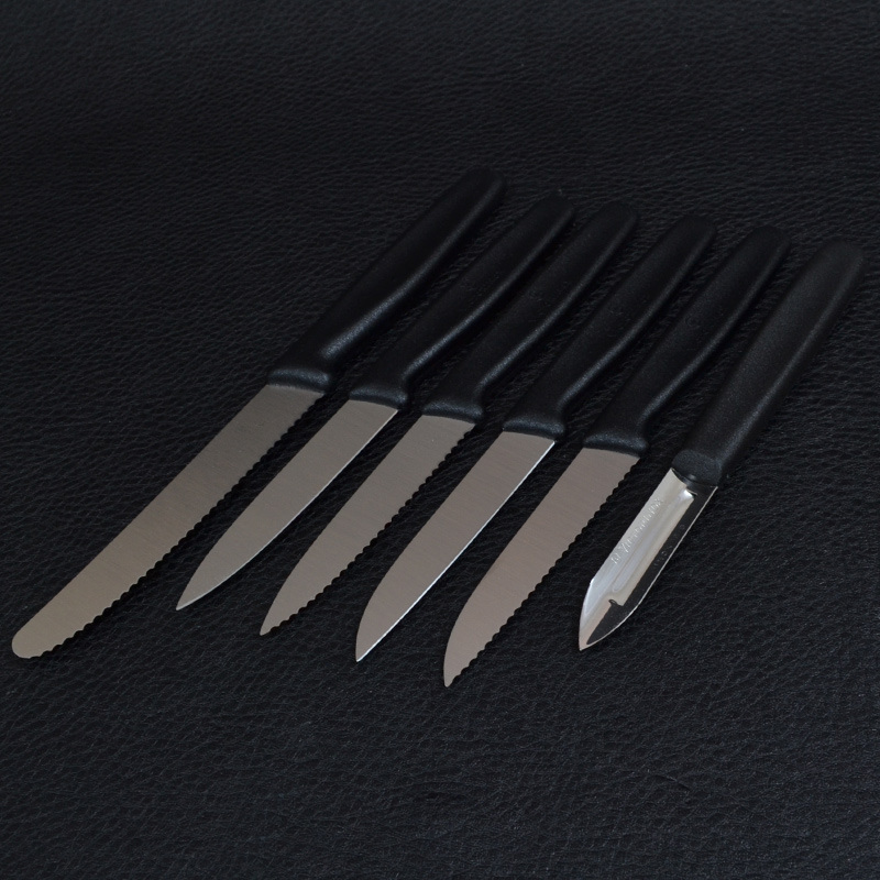 Набір кухонних ножів Victorinox (6 предметів), чорний 5.1113.6