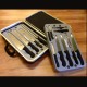 Набор кухонных ножей Victorinox Fibrox (14 предметов), черный, в кейсе 5.4913