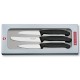 Набір кухонних ножів Victorinox Swissclassic (лезо: 80/80/100мм), чорний 6.7113.3G