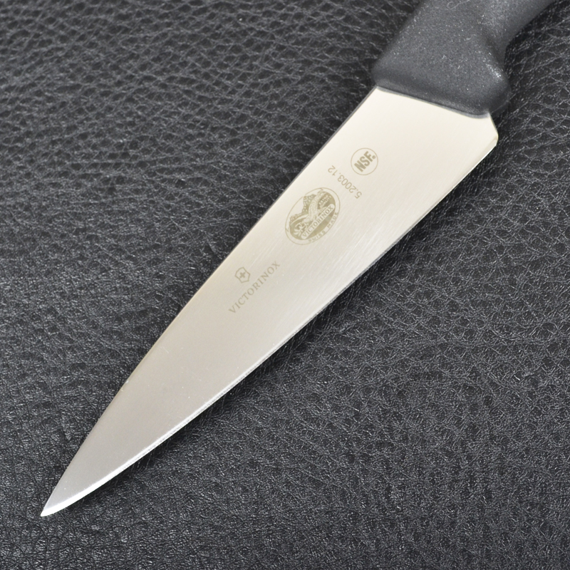 Ніж кухонний, побутовий Victorinox Fibrox (лезо: 120мм), чорний 5.2003.12