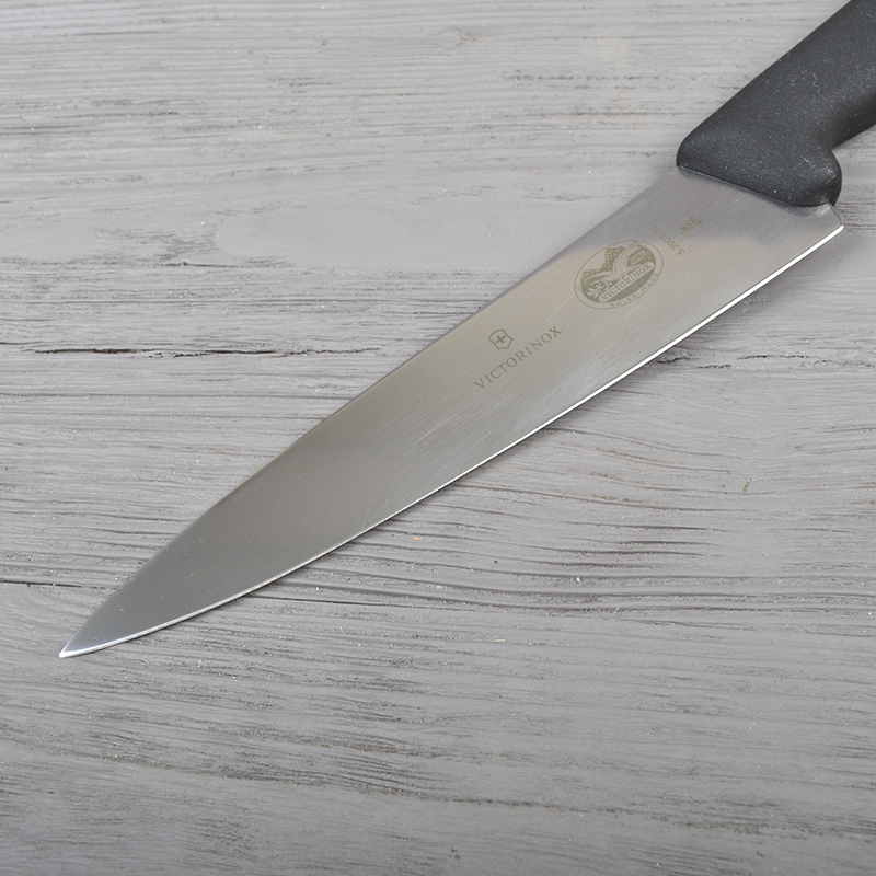 Ніж кухонний, побутовий Victorinox Fibrox (лезо: 190мм), чорний 5.2003.19