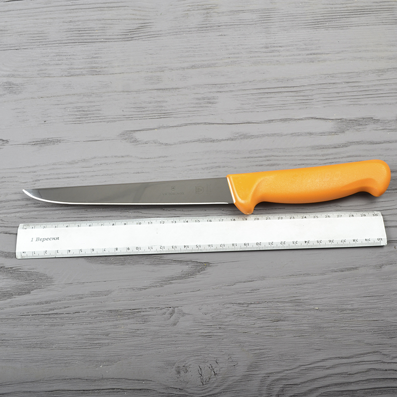Нож кухонный, бытовой Victorinox Swibo Boning (лезвие: 180мм), желтый 5.8401.18