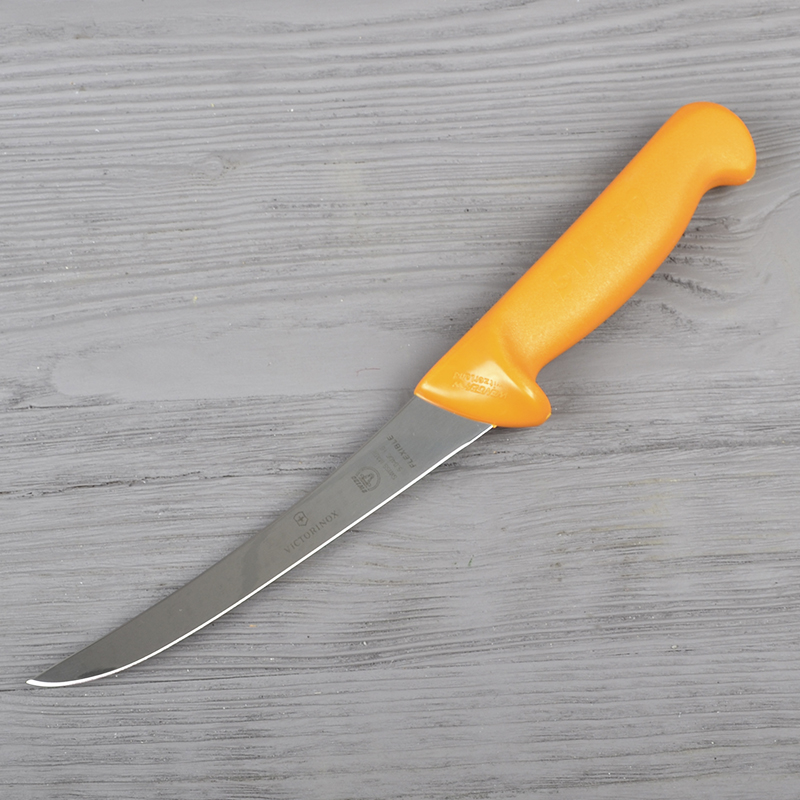 Нож кухонный, бытовой Victorinox Swibo Boning Flex (лезвие: 160мм), желтый 5.8406.16