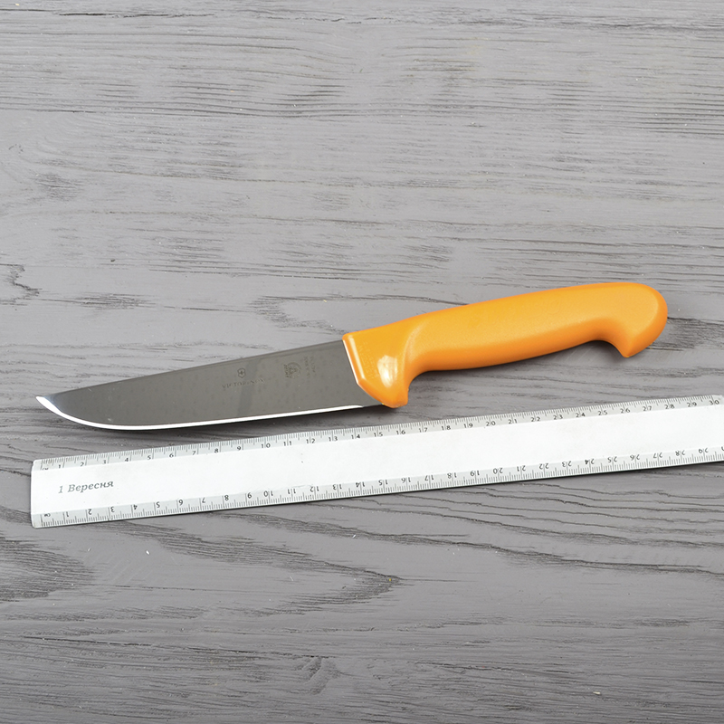 Ніж кухонний, побутовий Victorinox Swibo Butcher Wide (лезо: 160мм), жовтий 5.8421.16