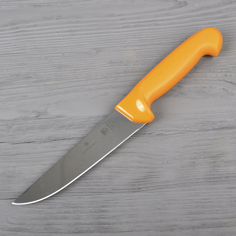 Ніж кухонний, побутовий Victorinox Swibo Butcher Wide (лезо: 160мм), жовтий 5.8421.16