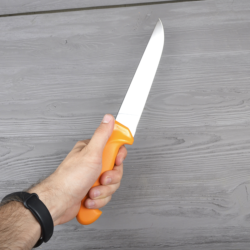 Ніж кухонний, побутовий Victorinox Swibo Butcher Wide (лезо: 180мм), жовтий 5.8421.18