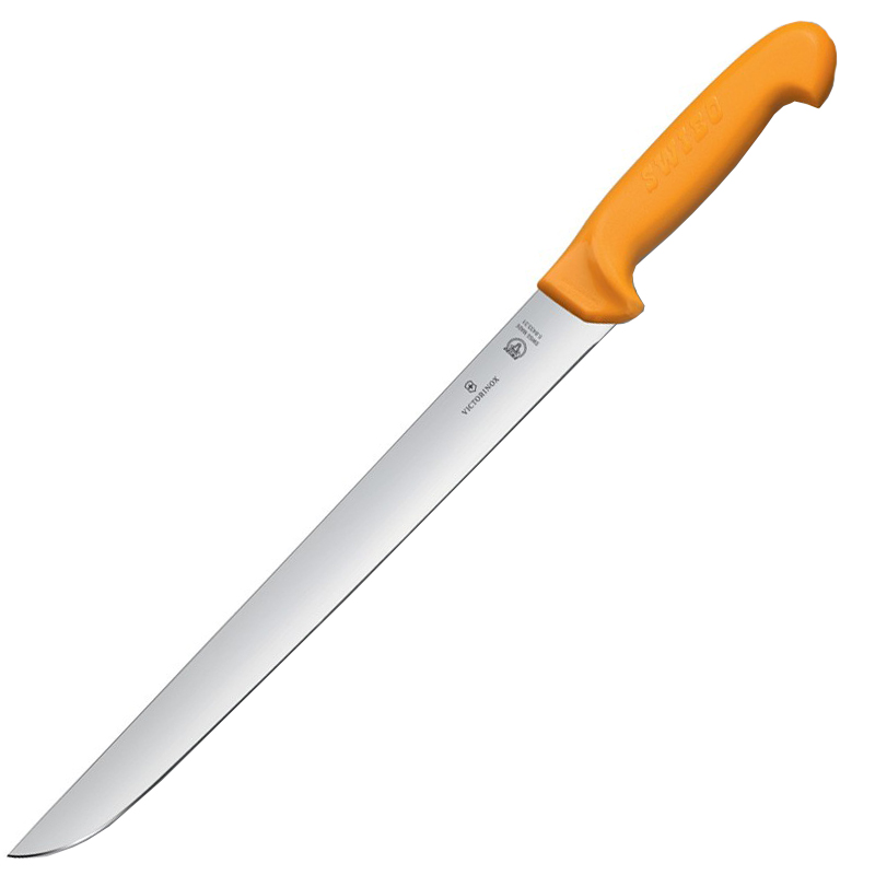 Нож кухонный, бытовой Victorinox Swibo Cutlet & Steak (лезвие: 310мм), желтый 5.8433.31