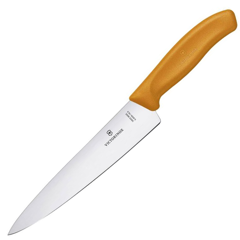 Ніж кухонний, побутовий Victorinox Swissclassic (лезо: 190мм), помаранчевий, блістер 6.8006.19L9B