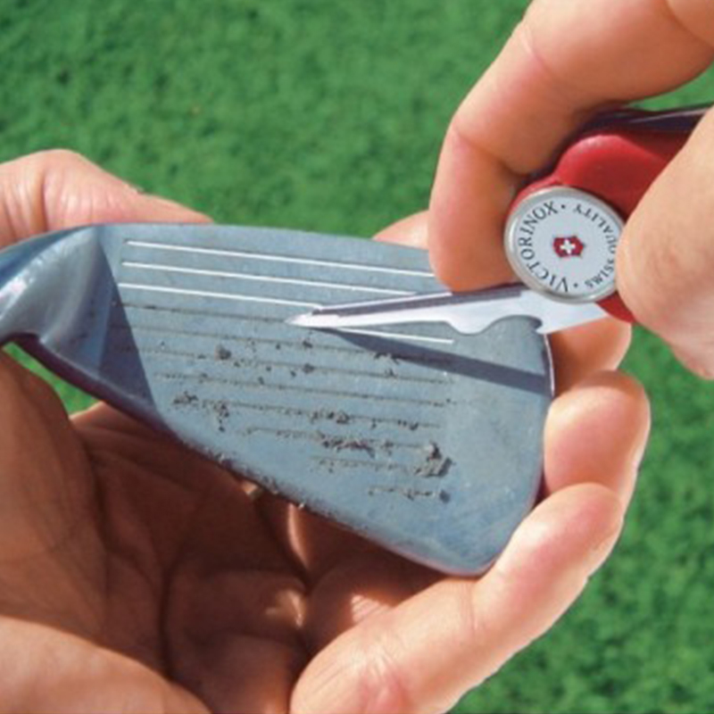 Ніж складаний, мультитул Victorinox Golftool (91мм, 10 функцій), червоний 0.7052.Т