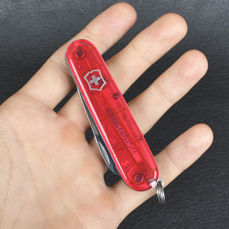 Ніж складаний, мультитул дитячий Victorinox My First (84мм, 9 функцій), червоний 0.2373.Т