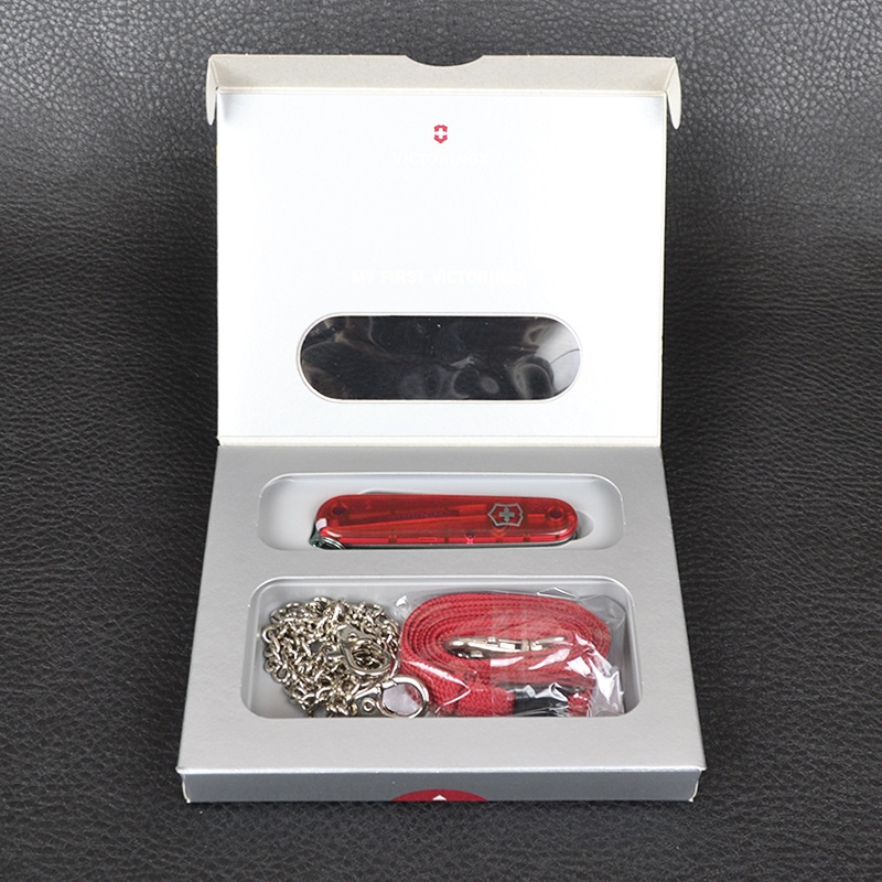Ніж складаний, мультитул дитячий Victorinox My First (84мм, 9 функцій), червоний 0.2373.Т